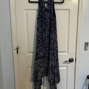 Elle Royal Blue Paisley Dress